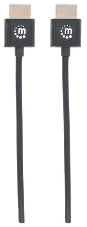 Manhattan 394369 HDMI-kabel 1,8 m HDMI Typ A (standard) Svart