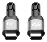 Manhattan 356381 USB-kablar USB4 Gen 3x2 2 m USB C 40 Gbit/s 240 W Svart