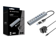 Conceptronic HUBBIES20GP gränssnittshubbar USB 3.2 Gen 1 (3.1 Gen 1) Type-C 5000