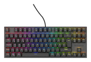 GENESIS Thor 303 TKL tangentbord Spela USB QWERTZ tyska Svart