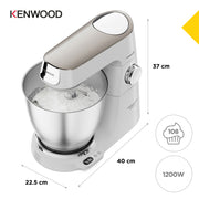 Kenwood Titanium Chef Baker XL matberedare 1200 W 7 l Vit Inbyggd våg