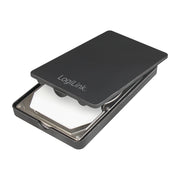 LogiLink UA0339 Hölje för lagringsenheter HDD- / SSD kabinett Svart 2.5"