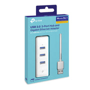 TP-Link UE330 dockningsstationer för bärbara datorer Kabel USB 3.2 Gen 1 (3.1 Gen 1)