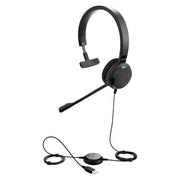 Jabra Evolve 20 Headset Kabel Huvudband Kontor/callcenter USB Type-A Svart