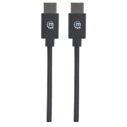 Manhattan 354882 USB-kablar USB 2.0 3 m USB C 0,48 Gbit/s Svart