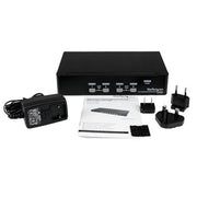 StarTech.com 1U hyllmonterad USB KVM-switch med 4 portar och OSD - SV431DUSBU