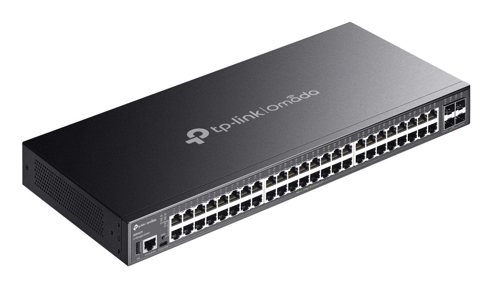 TP-Link Omada SG5452X nätverksswitchar hanterad L3 Gigabit Ethernet (10/100/1000) Svart, bild 4