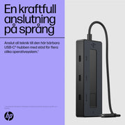 HP 4K USB-C-hubb med flera portar