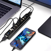 LogiLink UA0096 gränssnittshubbar USB 2.0 480 Mbit/s Svart