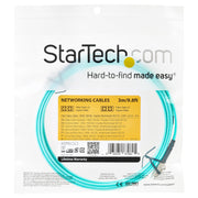 StarTech.com Aqua OM4 Duplex fiberoptisk kabel i multiläge