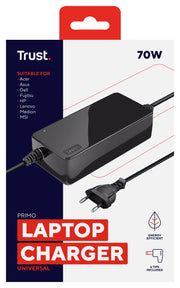 Trust Primo eladaptrar inomhus 70 W Svart - Art.nr 22141