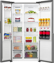 Gorenje NRS917E41X Kombinerad kyl/frys side-by-side Fristående 544 l Grå
