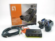LevelOne KVM-0221 KVM-switchar Svart