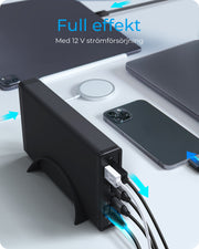 ICY BOX IB-382H-C31 HDD- / SSD kabinett Svart 2.5/3.5"