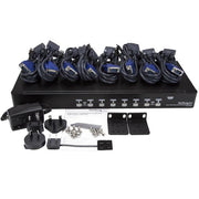 StarTech.com 1U hyllmonterbart USB KVM-switch-paket med 8 portar