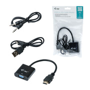 i-tec HDMI2VGAADA videokabeladapter 0,15 m HDMI VGA Svart