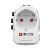 Hama 00223477 reseadaptrar Modulär Typ C (Europlug) + typ F Vit