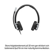 HP Poly Mission 625 trådat USB-stereoheadset (bulk)