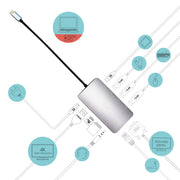 i-tec Metal C31NANOVGA100 dockningsstationer för bärbara datorer Kabel USB 3.2 Gen 1