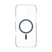 PanzerGlass CARE by Urban Combat Case Transparent w. Blue MagSafe iPhone 16 Pro Max
