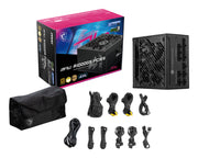 MSI MPG A1000GS PCIE5 strömförsörjningsenheter 1000 W 24-pin ATX ATX Svart