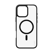 PanzerGlass CARE by Urban Combat Case Transparent w. Black Frame & MagSafe iPhone 16