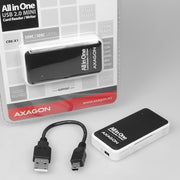 Axagon CRE-X1 kortläsare USB 2.0 Svart