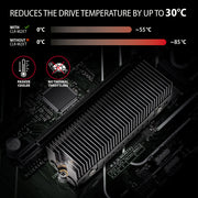 Axagon CLR-M2XT M.2 SSD Passivkühler Aluminium