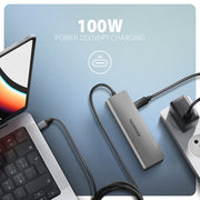 Axagon HMC-5H USB-C 3.2 Gen 1 hub 3x USB-A 4K HDMI PD 100W