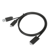 Targus ACC1135GLX USB-kablar USB 3.2 Gen 1 (3.1 Gen 1) 1,8 m USB C 10 Gbit/s Svart