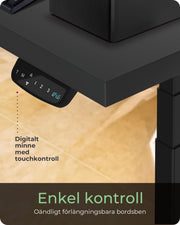 ICY BOX IB-EW205B-T Elektrisk 2 ben Svart