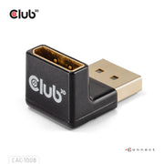 CLUB3D CAC-1008 kabelomvandlare (hane/hona) DisplayPort Svart