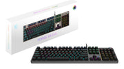 MSI FORGE GK310 RED DE tangentbord Spela USB QWERTY tyska Svart