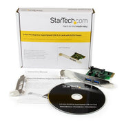 StarTech.com PCI Express (PCIe) SuperSpeed USB 3.0-kortadapter med 2 portar och UASP