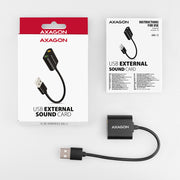 Axagon ADA-12 USB 2.0 Stereo Audio Mini-Adapter