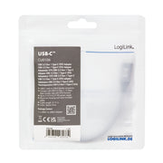 LogiLink CU0106 USB-kablar USB 3.2 Gen 1 (3.1 Gen 1) 0,15 m USB C USB A Grå