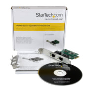 StarTech.com Gigabit PCI Express kortadapter med två portar för servernätverk