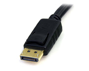 StarTech.com DP4N1USB6 KVM-kablar Svart 1,829 m