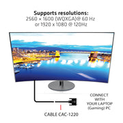 CLUB3D CAC-1220 DVI-kabel 10 m DVI-D Svart