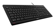 CHERRY STREAM tangentbord Hem / Kontor USB QWERTY Portugisisk Svart