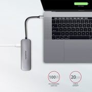 Axagon HMC-5 dockningsstationer för bärbara datorer Kabel USB 3.2 Gen 1 (3.1 Gen 1)
