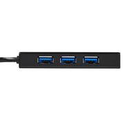 StarTech.com Bärbar USB 3.0-hubb med 3 portar plus Gigabit Ethernet - 1x1G