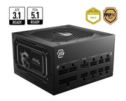 MSI MAG A850GL PCIE5 II strömförsörjningsenheter 850 W 20+4 pin ATX Svart