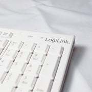 LogiLink ID0104W tangentbord Mus inkluderad USB tyska Vit