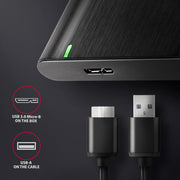 Axagon EE25-A6M Hölje för lagringsenheter HDD- / SSD kabinett Svart 2.5"