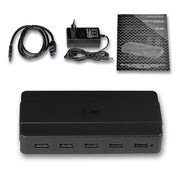 i-tec U3HUB742 gränssnittshubbar USB 3.2 Gen 1 (3.1 Gen 1) Type-B 5000 Mbit/s Svart