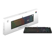 MSI FORGE GK320 RED tangentbord Spela USB QWERTY Engelsk Svart
