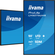 iiyama LH5075UHS-B2AG skyltställ Platt skärm för digital skyltning