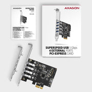 Axagon PCEU-43RS nätverkskort/adapters Intern USB 3.2 Gen 1 (3.1 Gen 1)