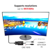 CLUB3D cac-1010 Displayport/usb DVI-I Daul link Svart
